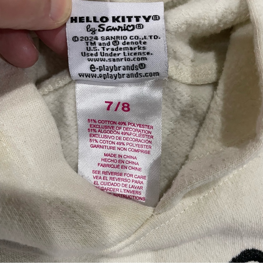 Hello Kitty Kids Jacket & Hoodie Bundle | Size 7 | Sanrio Outerwear Set - Picture 8 of 13